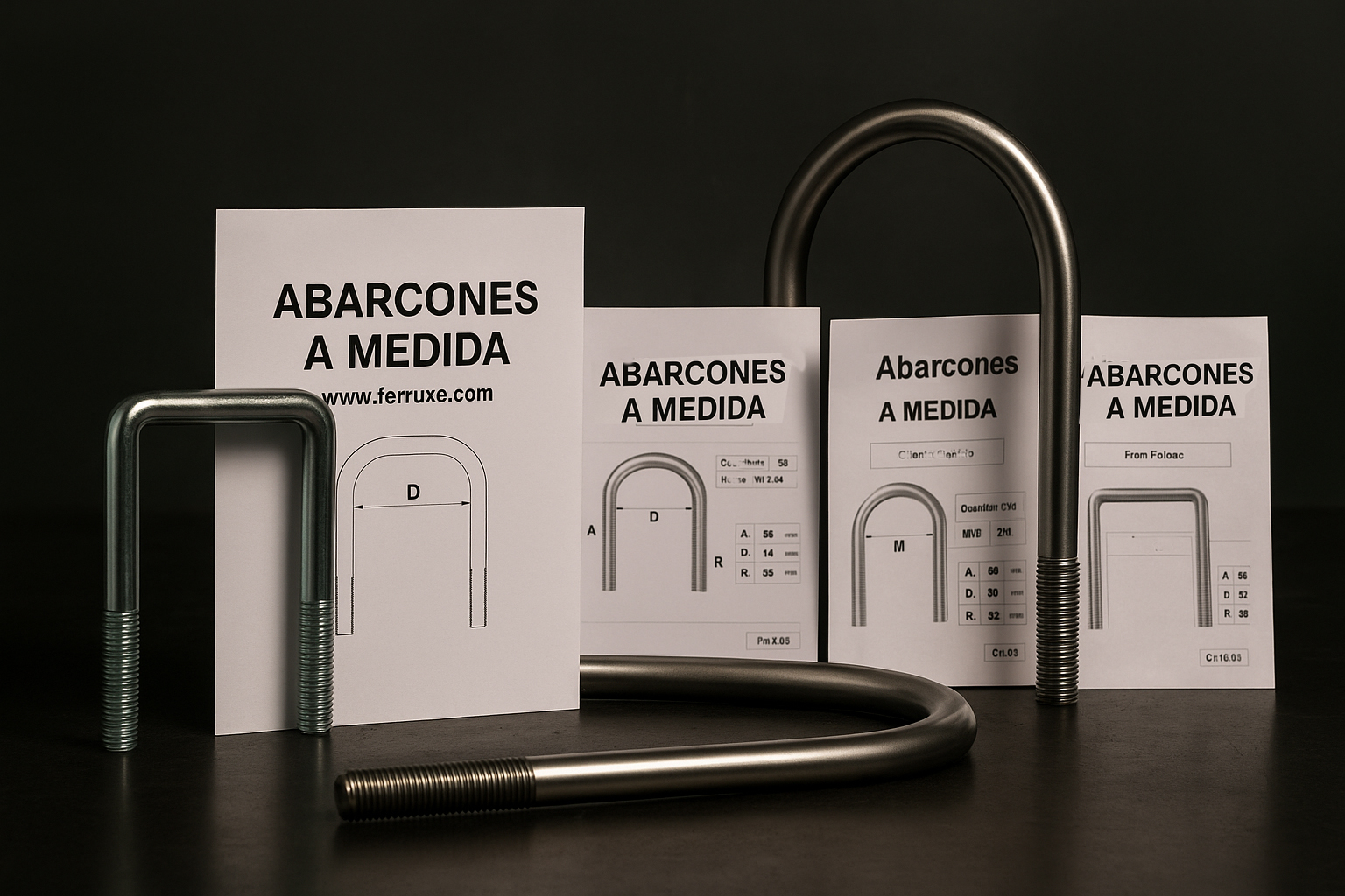 Tipos de abarcones y abrazaderas industriales 